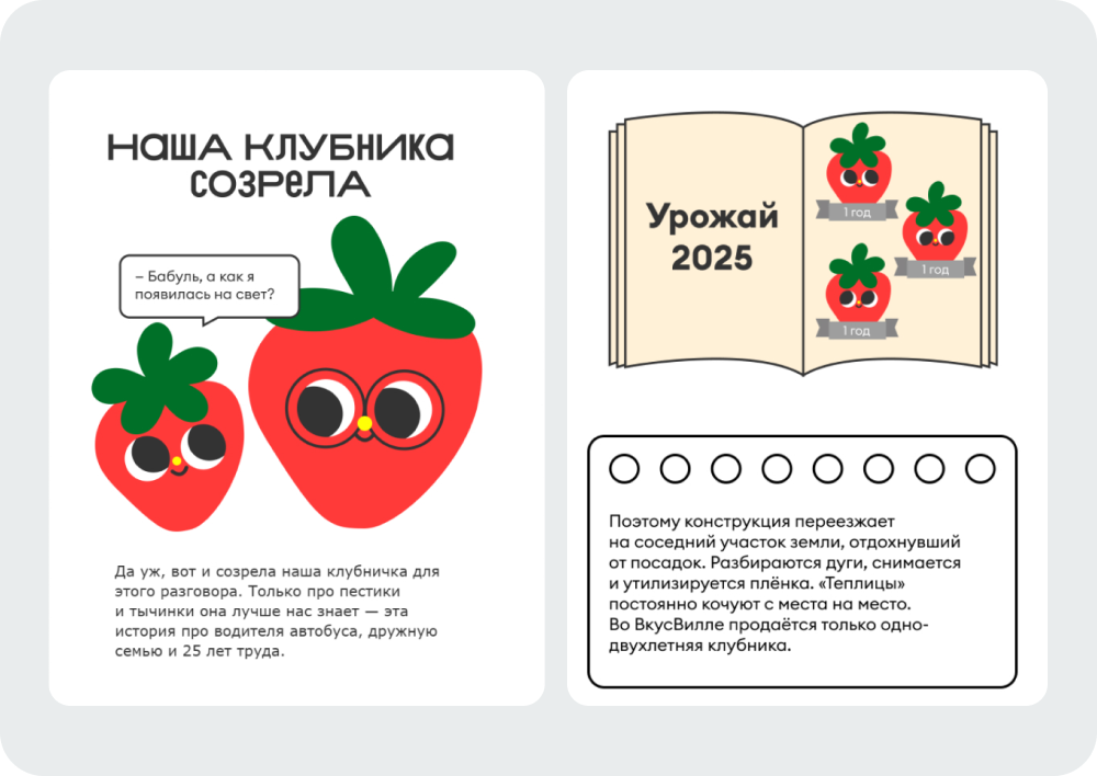 «ВкусВилл» часто использует этот приём в рассылках: с помощью визуала создаёт нужное настроение и рассказывает истории